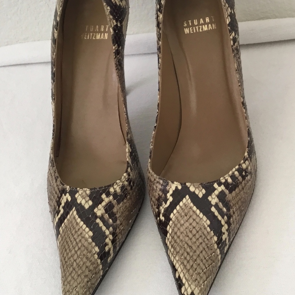 Real Snakeskin Stuart Weizmann  Pumps